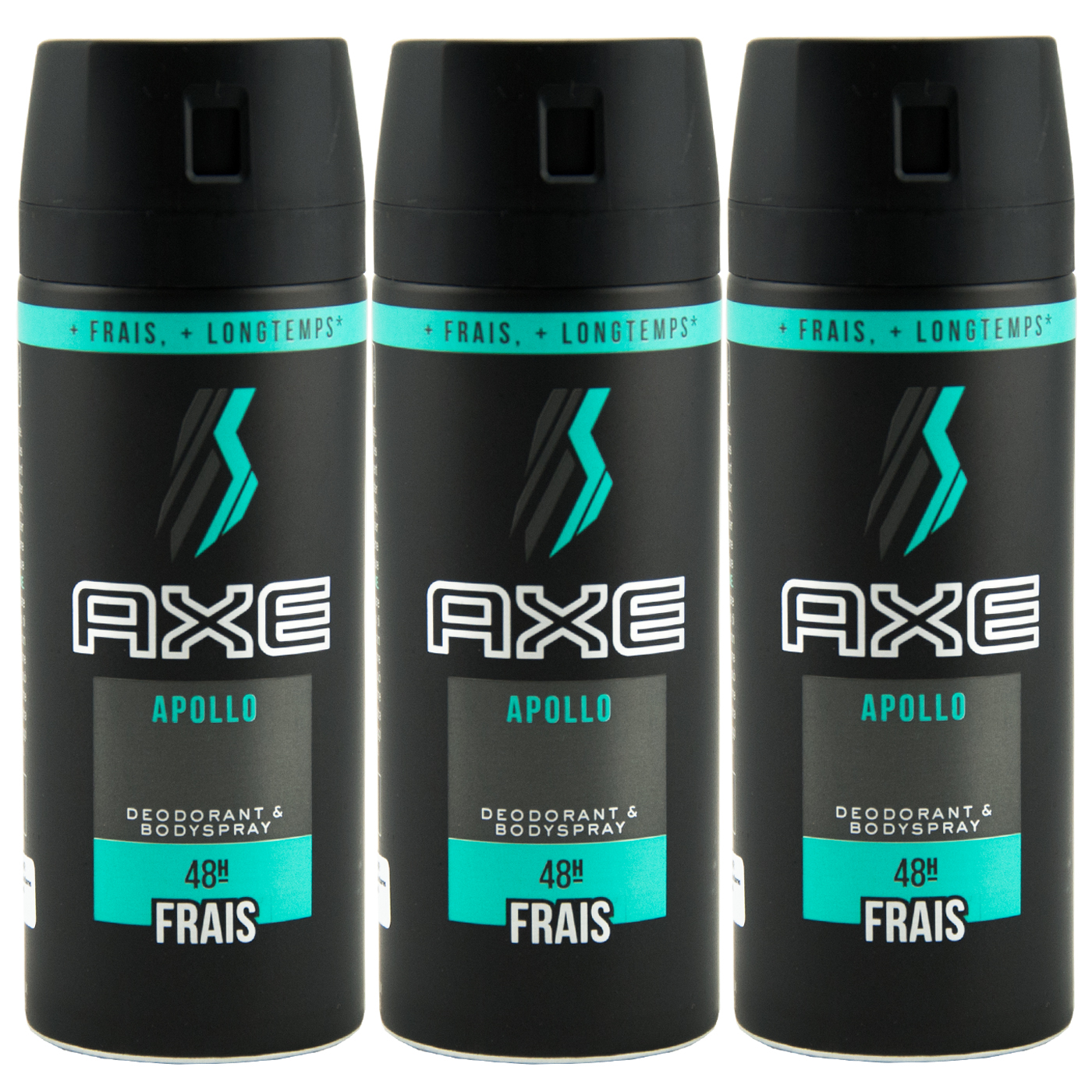 Axe Deodorant Apollo 3 x 150 ML 48h Fresh Deodorant Spray for Man