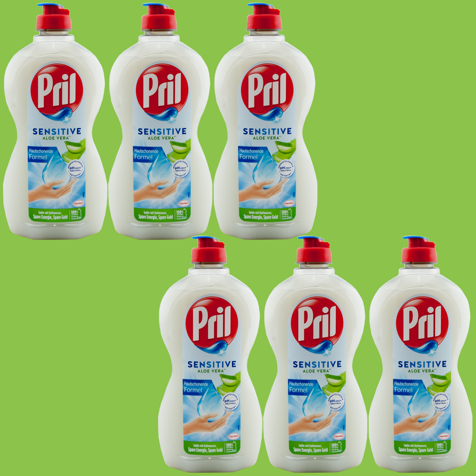 Pril Splmittel SENSITIVE 6 x 450ml mit Aloe Vera - pH Hautneutral - Spli  | eBay.de