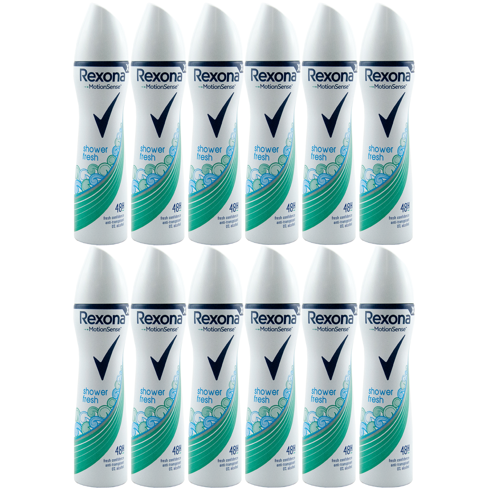 Rexona Deodorant Spray Shower Fresh XL 12 X 6.8oz 48H Case